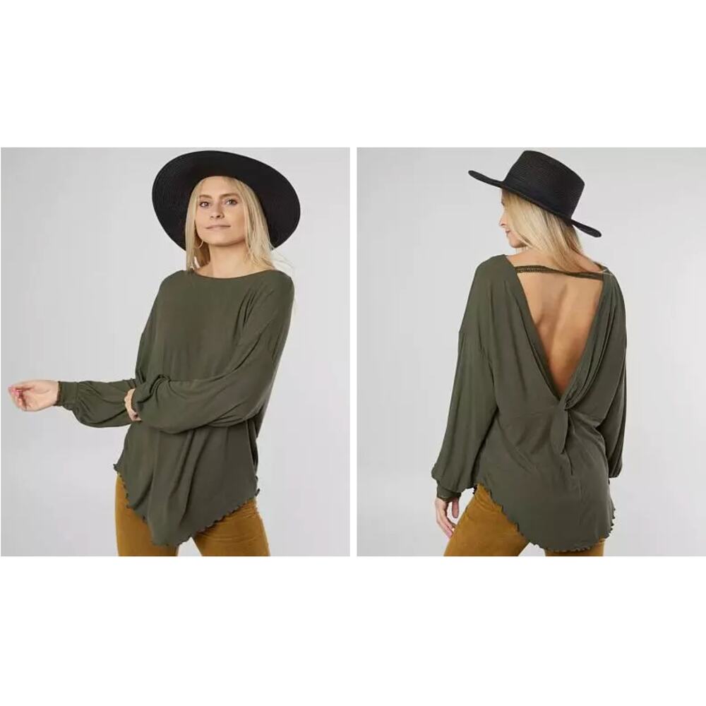 Free People Shimmy Shake Top in‎ Black Size S - Picture 4 of 4